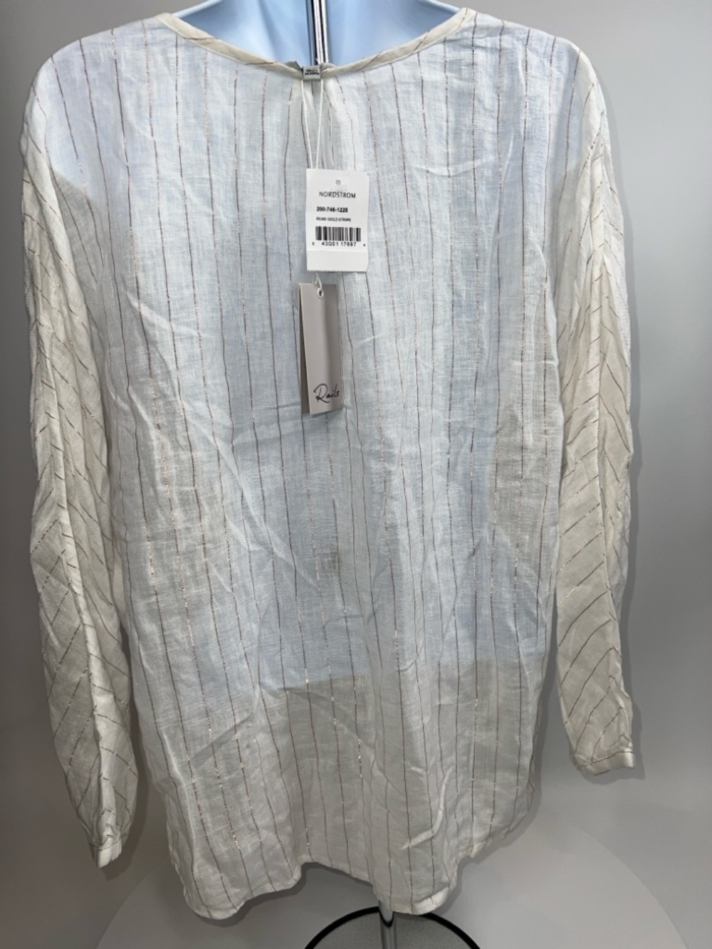 💖NWT RAILS FINN ROSE GOLD STRIPE TUNIC IN SIZE M - Picture 7 of 14